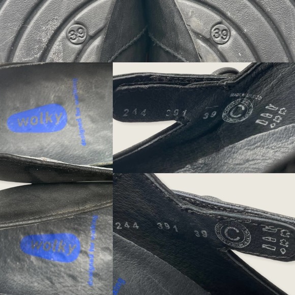 Wolky Daphne Hidden 2" Wedge Black Suede Leather Mary Jane Comfort Shoe 39 or 8 - Picture 8 of 8